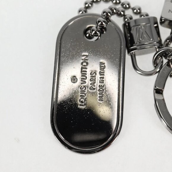 LOUIS VUITTON Eclipse Porte Cles Tab Key Holder metal Silver - Picture 10 of 11